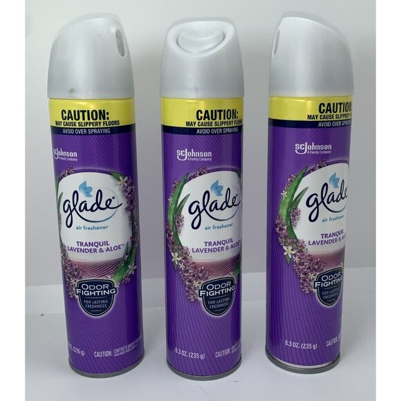 Glad Spray Lavender And Aloe 8oz Lot Of 3 - Picture 1 of 1